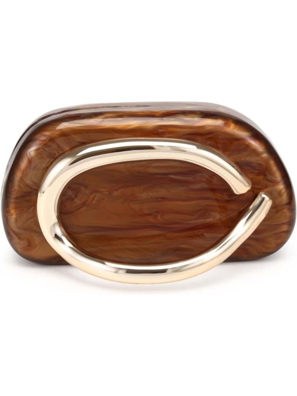 Women Acrylic Brown Wedding Party Clutch Purses Trendy Crossbody Shoulder Bags